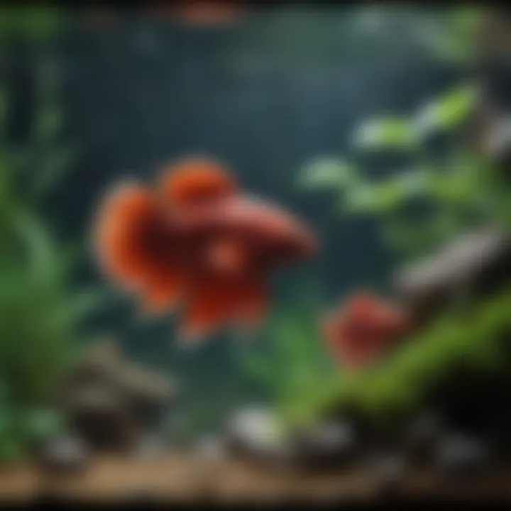 A well-maintained aquarium setup designed for Betta fish