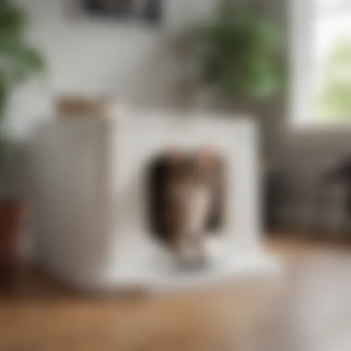 Innovative design features of a big litter box with lid for optimal comfort