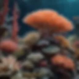 A stunning coral reef teeming with diverse marine life.