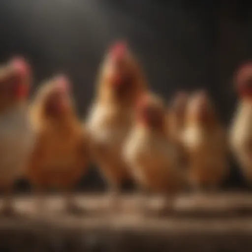 Diverse chicken breeds showcasing their unique characteristics