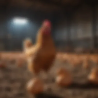 Chickens in a sustainable agricultural setting