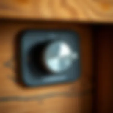 Thermostat Control for Chicken Coop Heater A close-up of a thermostat control on a chicken coop heater