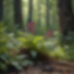 A vibrant display of wild edible plants found in Ohio's forests.