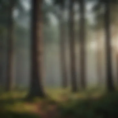 Mature Tall Pine Forest A mature tall pine forest showcasing rapid growth