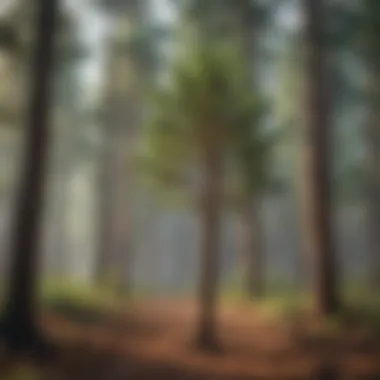 Species of Fast-Growing Pine Trees Infographic illustrating different species of fast-growing pine trees