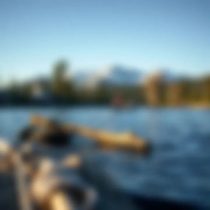 Hidden Fishing Gem at Lake Tahoe Scenic view of a lesser-known fishing spot at Lake Tahoe