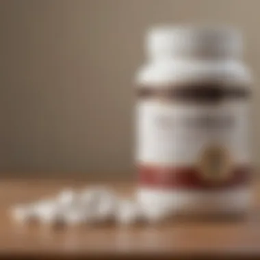 Glucosamine and Chondroitin Supplement Packaging A close-up view of glucosamine and chondroitin supplements in pet-friendly packaging.