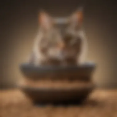 A bowl filled with visually appealing grain-free cat food, showcasing various ingredients.