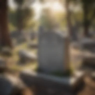 Whispers of the Past in a Forgotten Cemetery An ancient cemetery marked by weathered gravestones