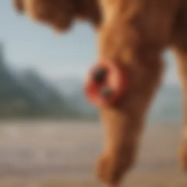 Innovative Design and Features of Doggie Tail Close-up of the interactive features of the Doggie Tail toy