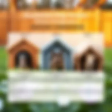 Insulated Dog Houses Feature Comparison Comparison chart of various insulated dog houses highlighting their features and benefits