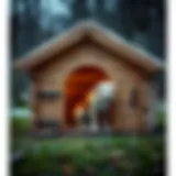 Robust Insulated Dog House Design A cozy insulated dog house showcasing its robust design and insulation features