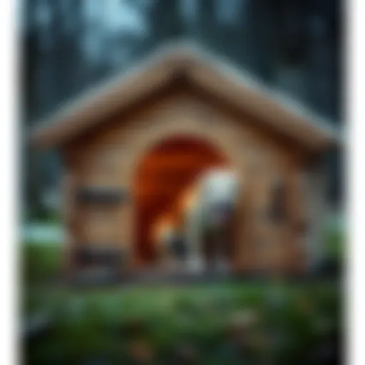 Robust Insulated Dog House Design A cozy insulated dog house showcasing its robust design and insulation features