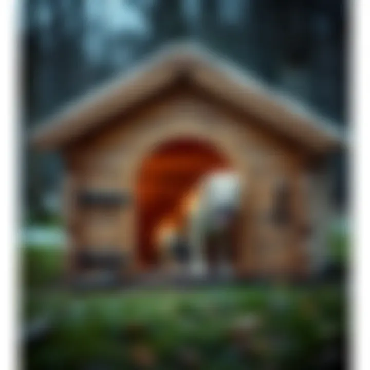 Robust Insulated Dog House Design A cozy insulated dog house showcasing its robust design and insulation features