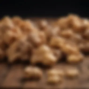 Natural Options: A Range of Large Dog Chews A variety of natural chews arranged on a wooden surface