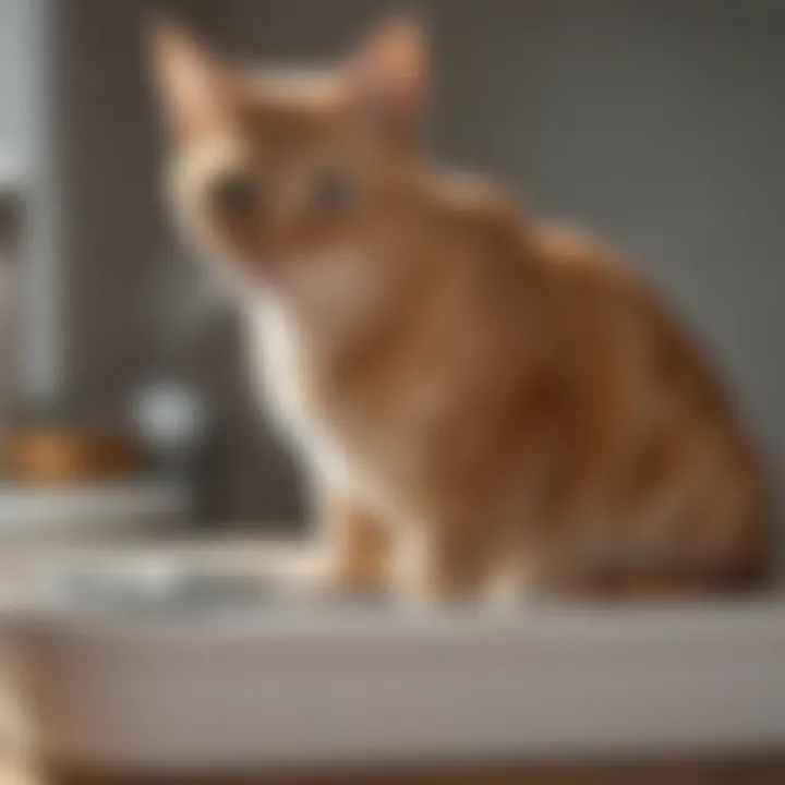 Diagram showing health benefits of using a lid-equipped litter box