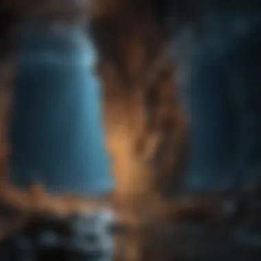 An illustration of the unique geological features of the Mariana Trench