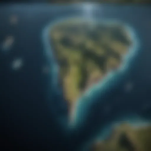 A detailed map showing the Mariana Trench's location in the Pacific Ocean