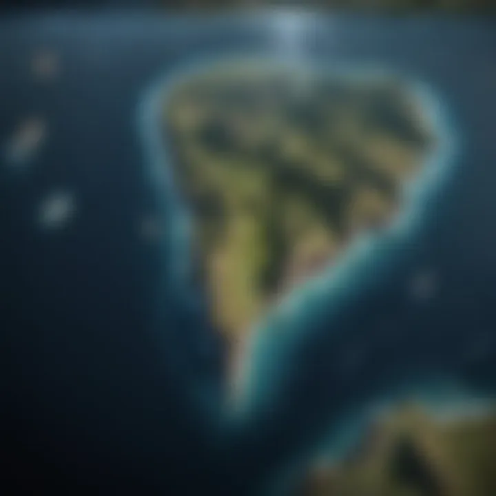 A detailed map showing the Mariana Trench's location in the Pacific Ocean