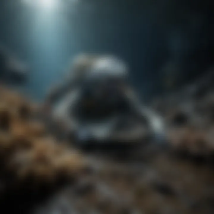 A visual representation of marine research activities conducted in the trench