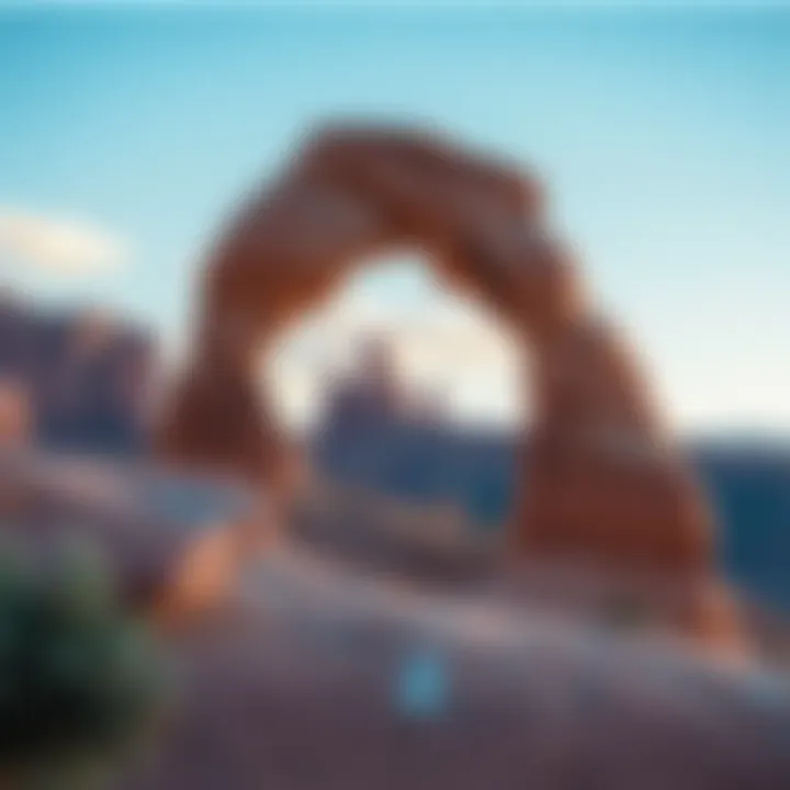 Natural Wonders of Arches National Park Scenic view of Arches National Park showcasing natural rock formations