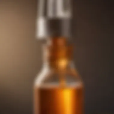 Key Ingredients in Ear Drops Close-up of an ear drop bottle highlighting its ingredients