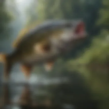 Map highlighting top bass fishing locations.