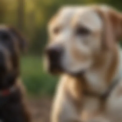 A majestic pure bred Labrador Retriever showcasing its friendly demeanor.