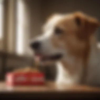 Happy Dog Enjoying Royal Canin GI Treat Happy dog enjoying Royal Canin GI treat