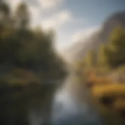 The stunning habitat of the Snake River showcasing its natural beauty and biodiversity.