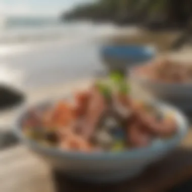 Culinary Delights of South Carolina's Coastal Cuisine A delightful seafood dish representing South Carolina's culinary scene