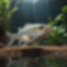 Swai fish in its natural habitat showcasing its environment