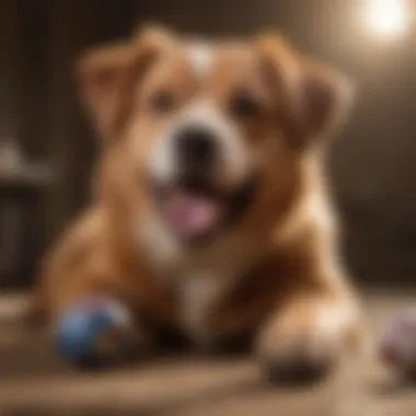 Different dog breeds enjoying the Boomer Ball