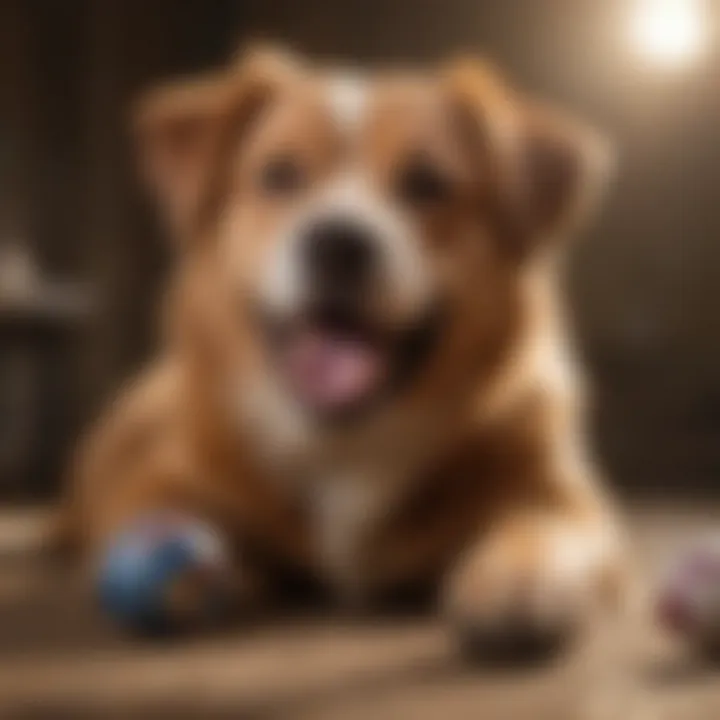 Different dog breeds enjoying the Boomer Ball