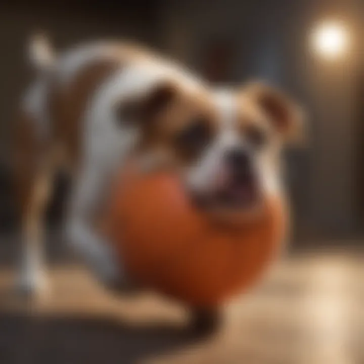 Owner maintaining the Boomer Ball for optimal use
