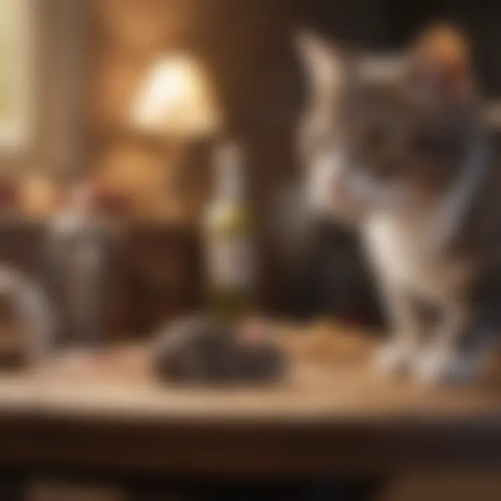 Various models of remote mice designed for feline interaction displayed on a table.
