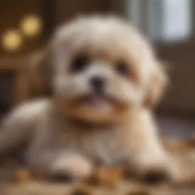 A Shih Poo displaying its playful and friendly demeanor