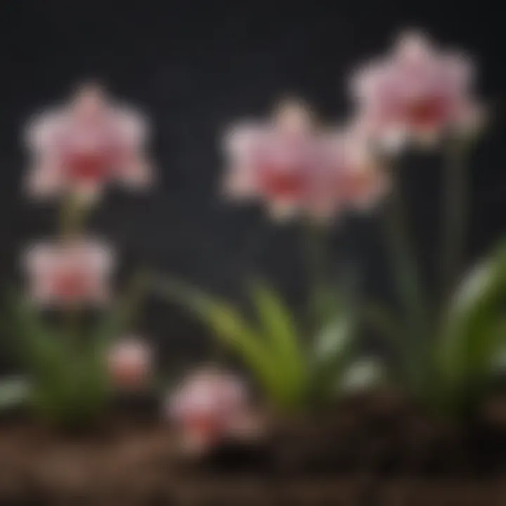 An arrangement of various fertilizers suitable for Cymbidium orchids