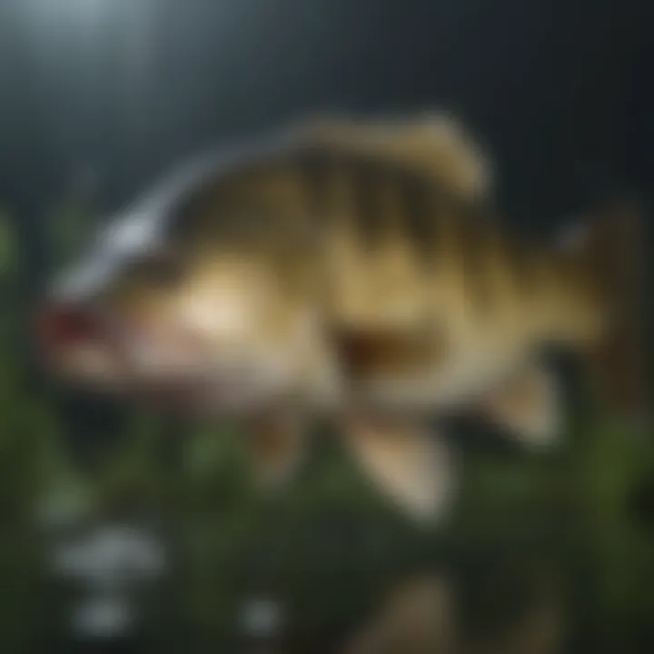 Close-up of various fish types suitable for largemouth bass