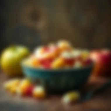 Diced Apples for Dogs A bowl of diced apples ready for dogs