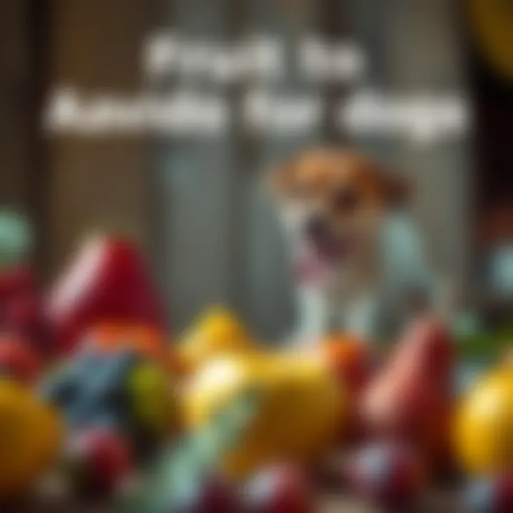 Fruits to Avoid for Dogs A graphic showing fruits to avoid for dogs