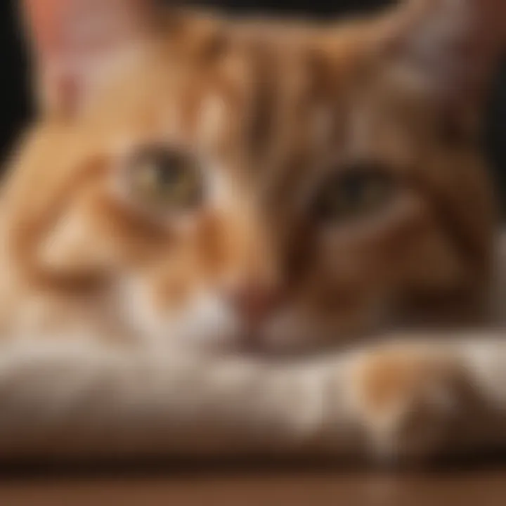 A calm cat resting, illustrating anxiety relief through gabapentin