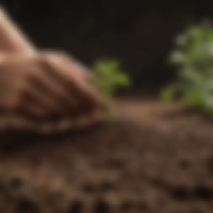 Healthy soil mixture for growing peas
