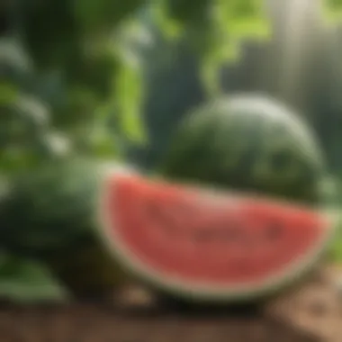 Maintaining Healthy Watermelon Growth Watermelon plants thriving under sunlight