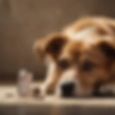 Administering Medication to Dogs Dog receiving medication