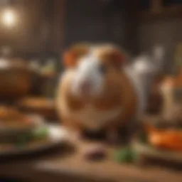 Cultural depiction of guinea pigs in traditional cuisine