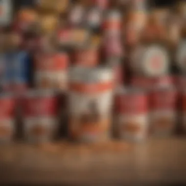 Comparison of Hepatic Canned Dog Food with Other Types Illustration comparing hepatic canned dog food with other food types