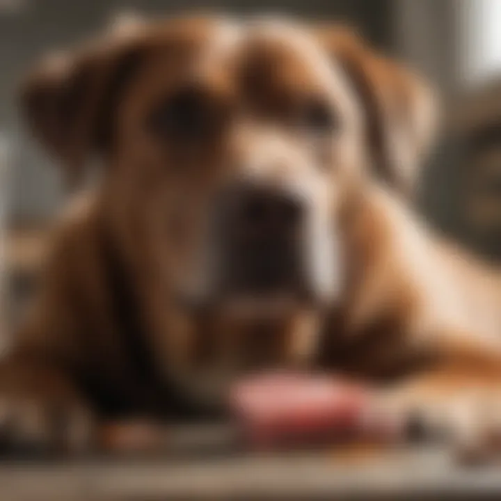 Vet discussing dietary options for liver health
