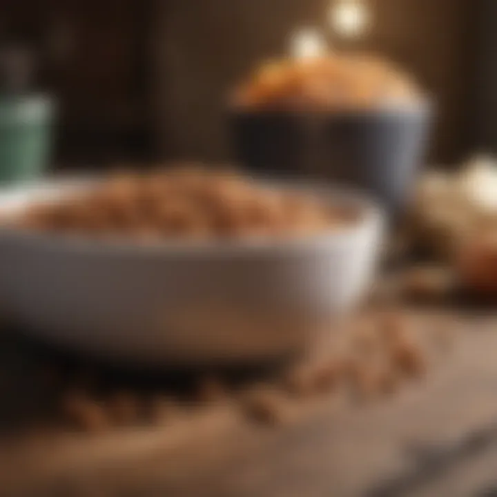 Homemade healthy dog food in a bowl