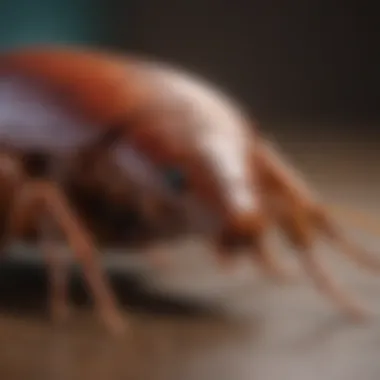 Detailed View of Cockroach Anatomy Close-up of a cockroach showcasing its physical features